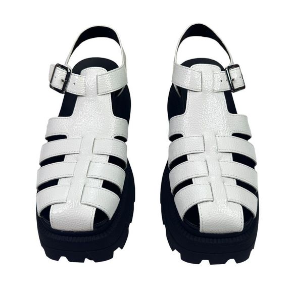 Katy Perry The Geli® Combat Fisherman Platform Sandals - Size 8 - Picture 2 of 9